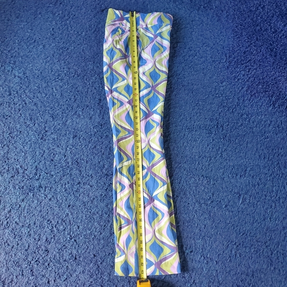 Zara Multicolor Linen Geometric Wide Leg Pants - Picture 7 of 10